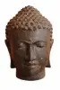 Product image 2 of the product “Buddha head, 30 cm height, cast stone, hollow, handcrafted & coloured ”
